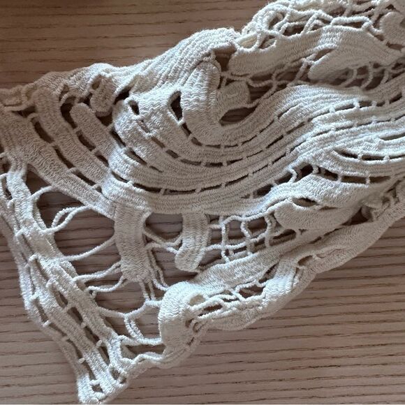 Miss Kelly 1999 Large Lace Bohemian Cream Top - Medium - Picture 5 of 6